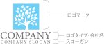 画像10: 木・葉・四角・ロゴ・マークデザイン1005 (10)