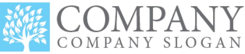 画像7: 木・葉・四角・ロゴ・マークデザイン1005 (7)