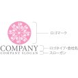 画像10: 花・桜・輪・曲線・ロゴ・マークデザイン1008