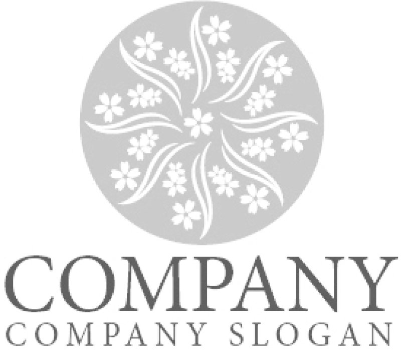 画像6: 花・桜・輪・曲線・ロゴ・マークデザイン1008 (6)