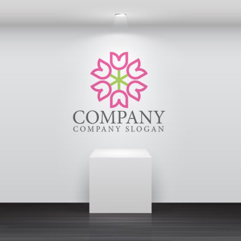 画像5: 花・輪・チューリップ・ロゴ・マークデザイン1010 (5)