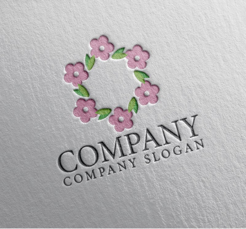 画像2: 花・葉・輪・ロゴ・マークデザイン1014 (2)