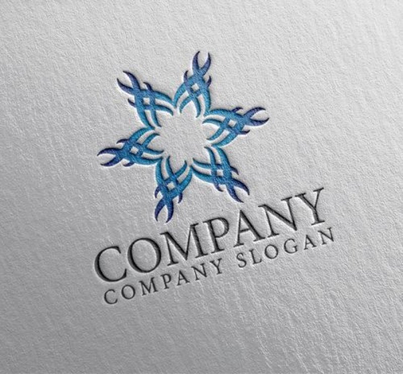 画像2: 星・波・曲線・グラデーション・ロゴ・マークデザイン1016 (2)