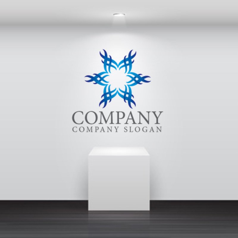 画像5: 星・波・曲線・グラデーション・ロゴ・マークデザイン1016 (5)