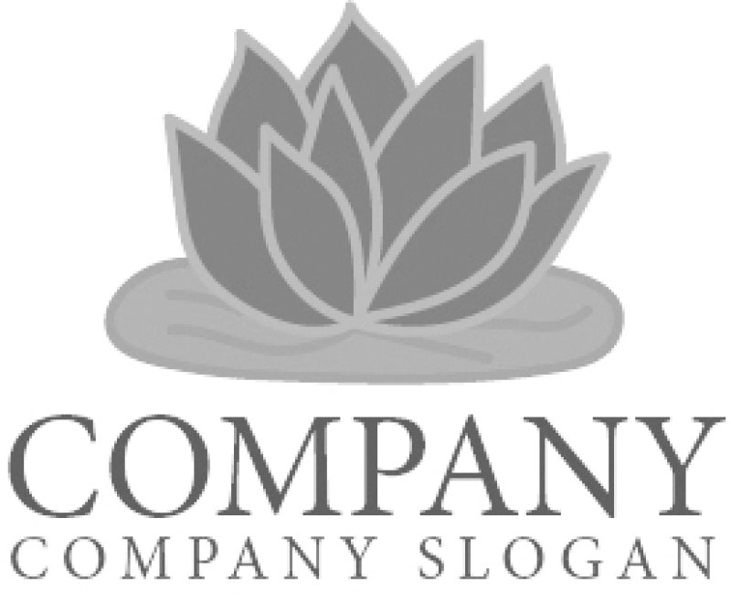 画像6: 花・葉・ハス・ロゴ・マークデザイン1019 (6)