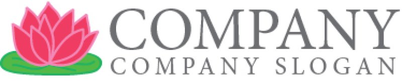 画像7: 花・葉・ハス・ロゴ・マークデザイン1019 (7)