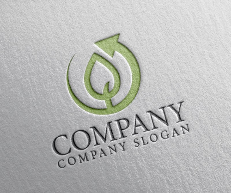 画像2: 循環・葉・リサイクル・ロゴ・マークデザイン1023 (2)