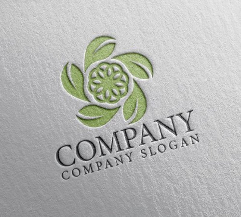 画像2: 花・葉・回転・ロゴ・マークデザイン1026 (2)