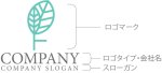 画像10: F・葉・アルファベット・ロゴ・マークデザイン1035 (10)