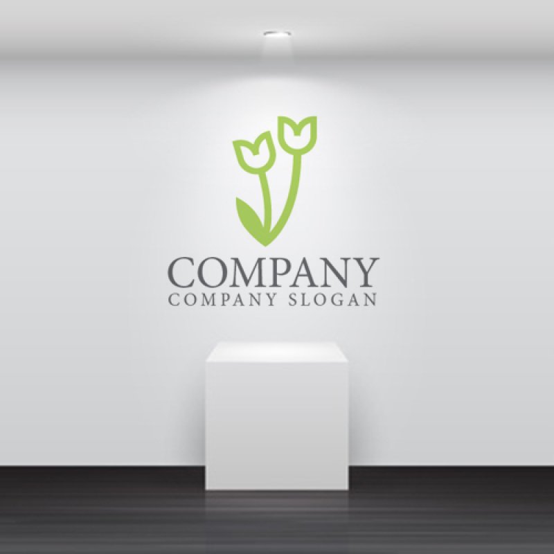 画像5: 花・葉・チューリップ・ロゴ・マークデザイン1038 (5)