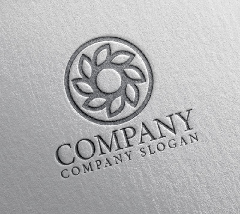 画像2: 花・輪・葉・ロゴ・マークデザイン1043 (2)