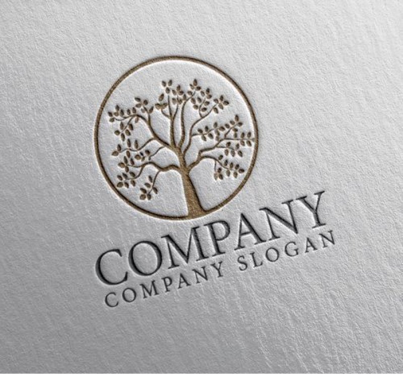 画像2: 木・輪・ロゴ・マークデザイン1047 (2)