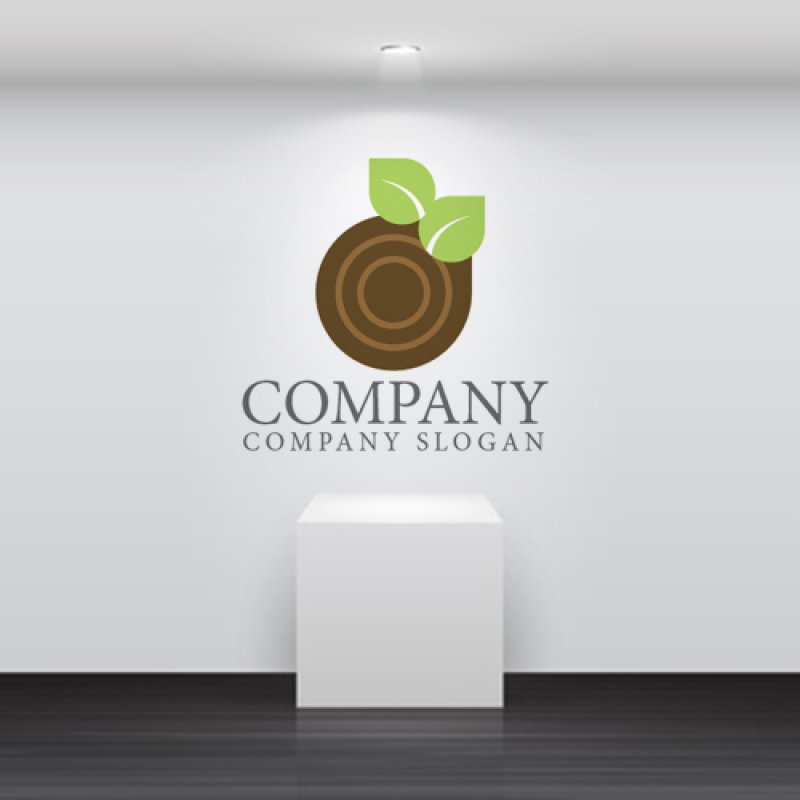 画像5: 葉・輪・木・年輪・ロゴ・マークデザイン1051 (5)