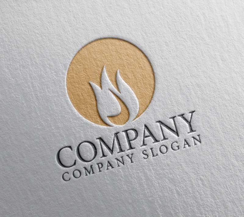 画像2: 火・輪・焚き火・ロゴ・マークデザイン1058 (2)