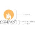 画像10: 火・輪・焚き火・ロゴ・マークデザイン1058
