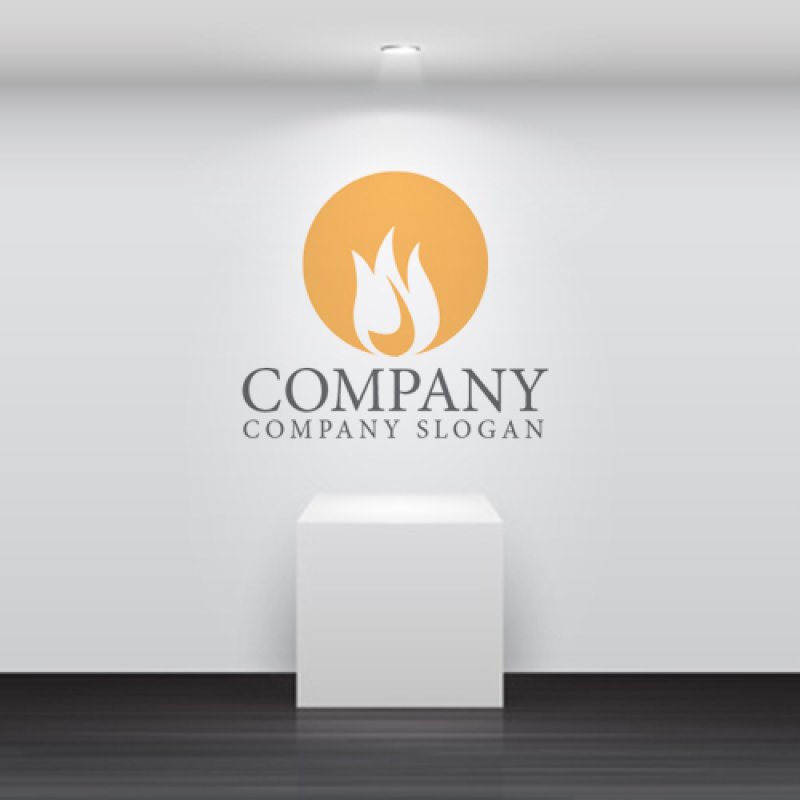 画像5: 火・輪・焚き火・ロゴ・マークデザイン1058 (5)