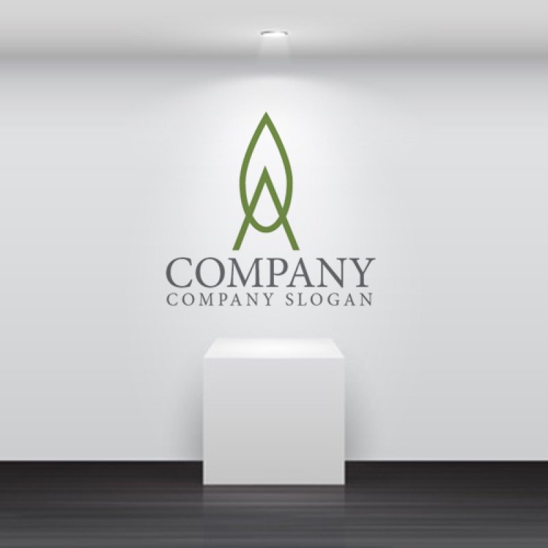 画像5: 葉・木・A・アルファベット・ロゴ・マークデザイン1069 (5)