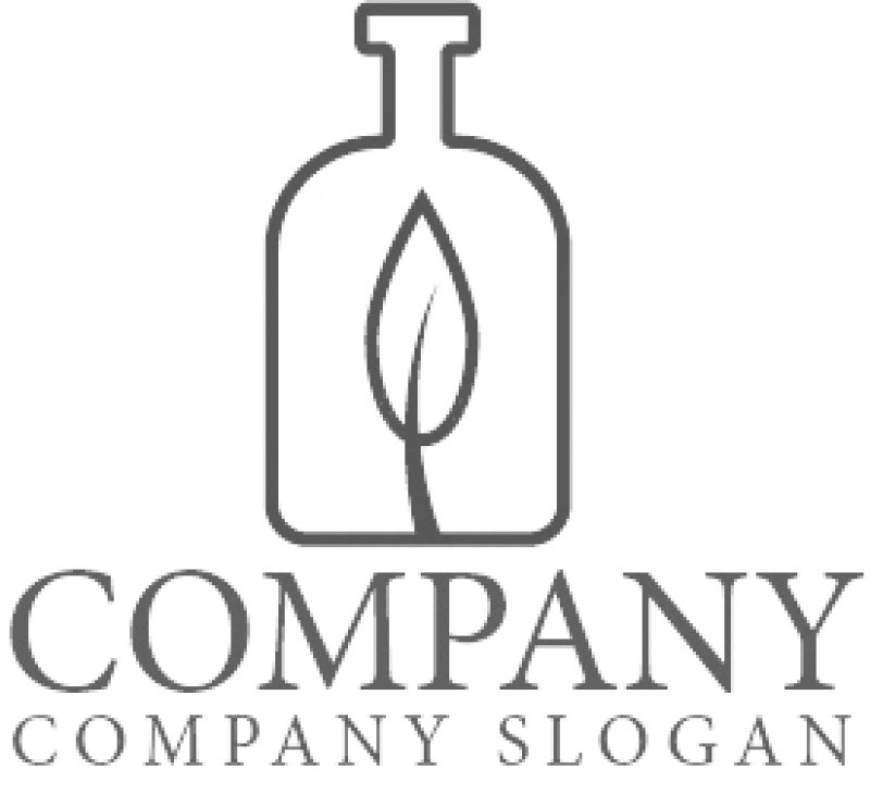 画像6: 瓶・葉・ロゴ・マークデザイン1070 (6)