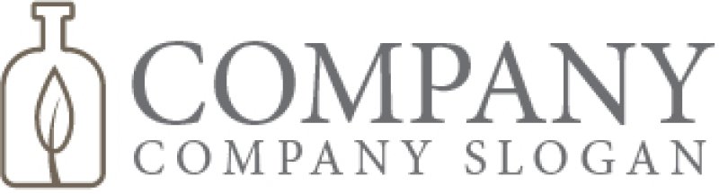 画像7: 瓶・葉・ロゴ・マークデザイン1070 (7)