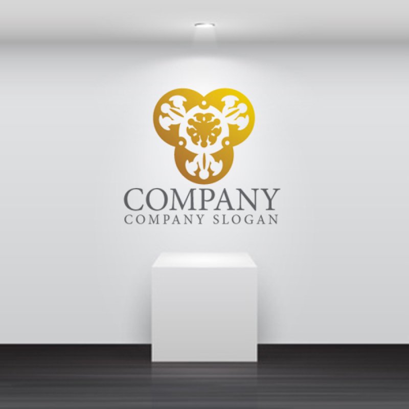 画像5: 花・つぼみ・金色・ロゴ・マークデザイン1084 (5)