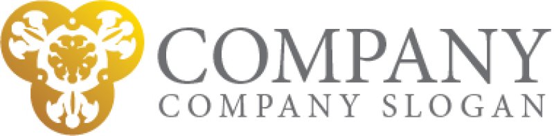 画像7: 花・つぼみ・金色・ロゴ・マークデザイン1084 (7)