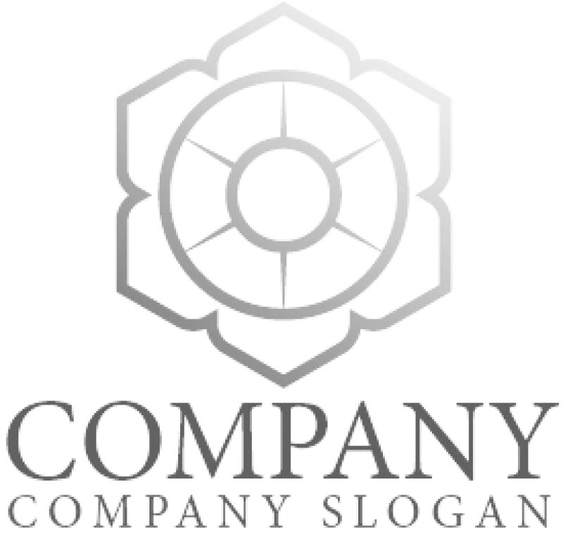 画像6: 花・六角形・金色・ロゴ・マークデザイン1085 (6)