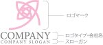 画像10: 花・曲線・ロゴ・マークデザイン1087 (10)