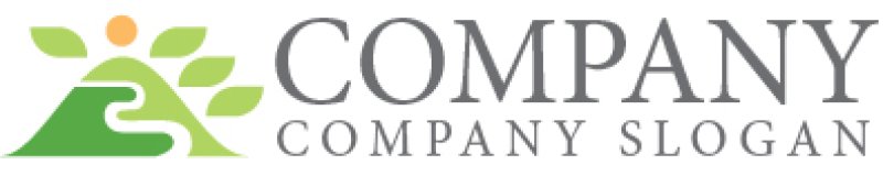 画像7: 山・葉・道・ロゴ・マークデザイン1113 (7)