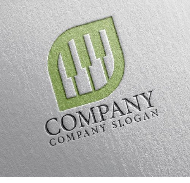 画像2: 葉・ピアノ・鍵盤・ロゴ・マークデザイン1120 (2)