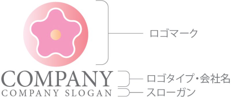 画像10: 花・輪・つぼみ・ロゴ・マークデザイン1128 (10)