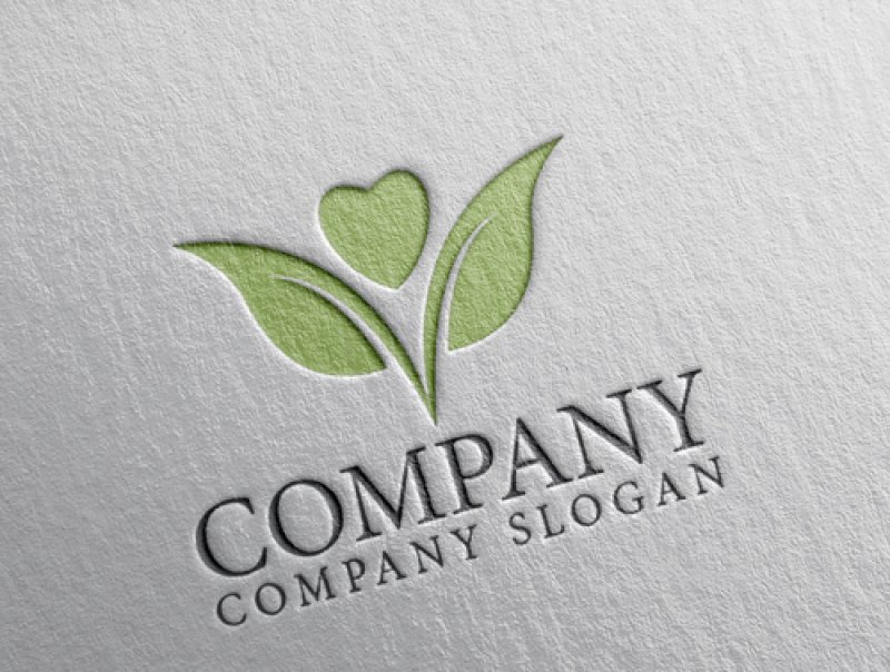 画像2: 葉・ハート・花・ロゴ・マークデザイン1135 (2)