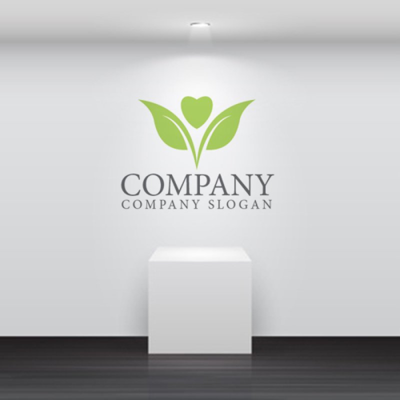 画像5: 葉・ハート・花・ロゴ・マークデザイン1135 (5)