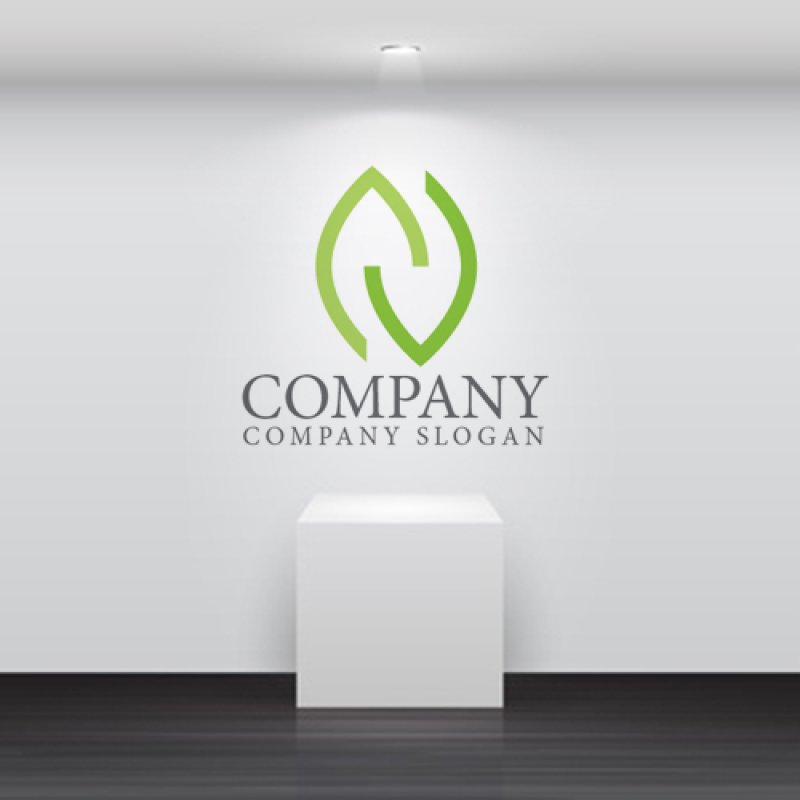 画像5: 葉・N・アルファベット・ロゴ・マークデザイン1136 (5)