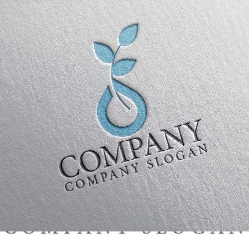 画像2: 葉・花びん・手・ロゴ・マークデザイン1139 (2)