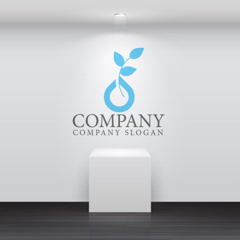 画像4: 葉・花びん・手・ロゴ・マークデザイン1139 (4)