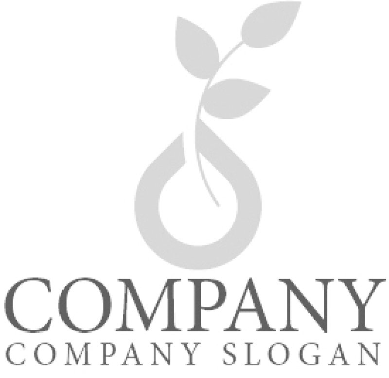 画像5: 葉・花びん・手・ロゴ・マークデザイン1139 (5)