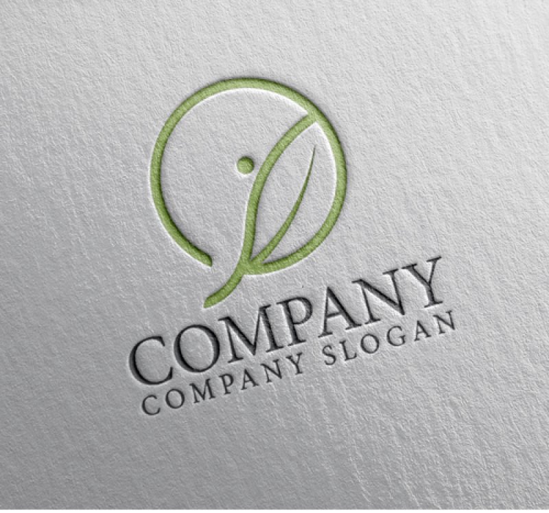 画像2: 葉・輪・人・ロゴ・マークデザイン1140 (2)