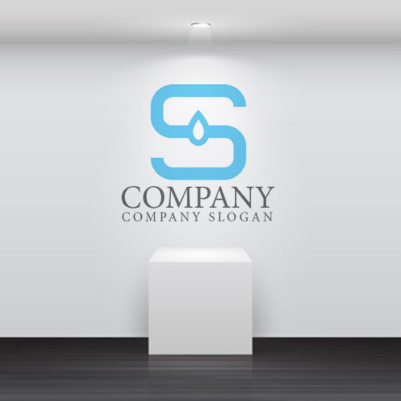 画像5: 水滴・S・アルファベット・ロゴ・マークデザイン1145 (5)