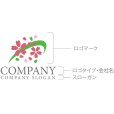 画像10: 桜・曲線・ロゴ・マークデザイン1149