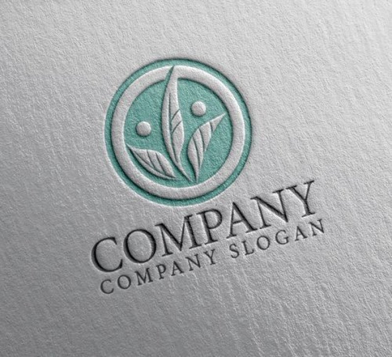 画像2: 葉・輪・人・ロゴ・マークデザイン1150 (2)