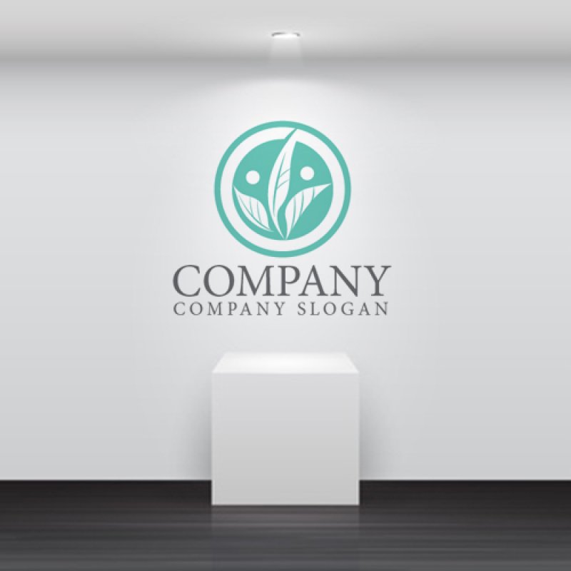 画像5: 葉・輪・人・ロゴ・マークデザイン1150 (5)