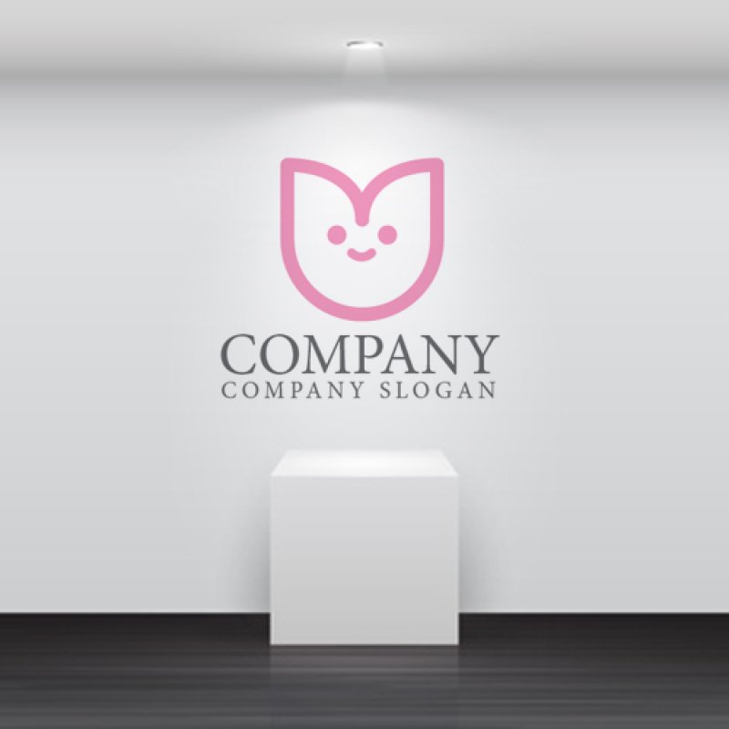 画像5: 花・顔・つぼみ・チューリップ・ロゴ・マークデザイン1153 (5)