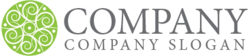 画像7: 葉・輪・つる・曲線・ロゴ・マークデザイン1154 (7)