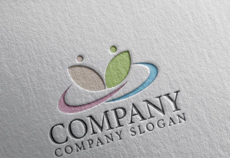 画像2: 葉・人・曲線・ロゴ・マークデザイン1160 (2)