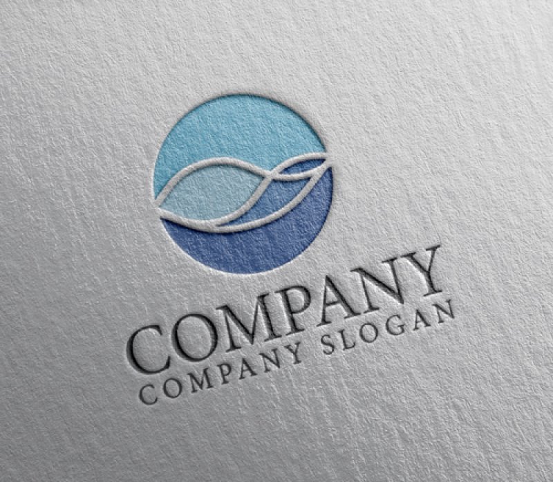 画像2: 水・波・輪・ロゴ・マークデザイン1172 (2)
