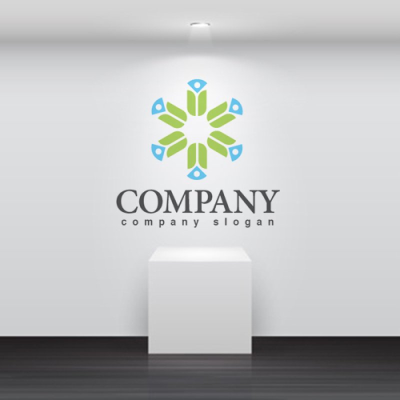 画像5: 花・六角形・人・ロゴ・マークデザイン1176 (5)