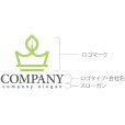 画像10: 葉・王冠・キング・ロゴ・マークデザイン1177