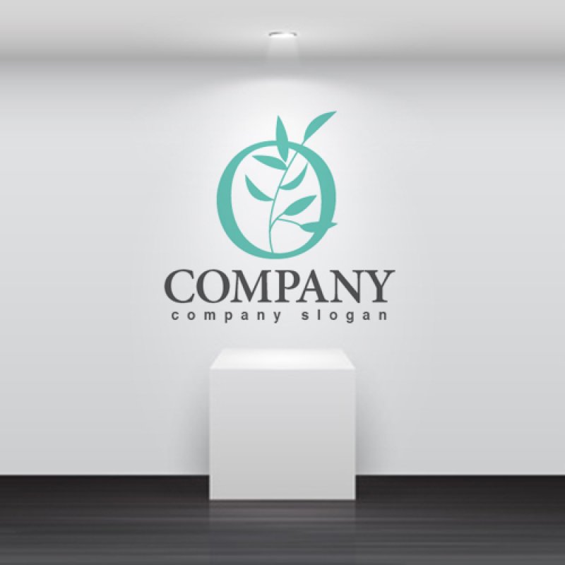 画像5: 葉・輪・O・アルファベット・ロゴ・マークデザイン1187 (5)