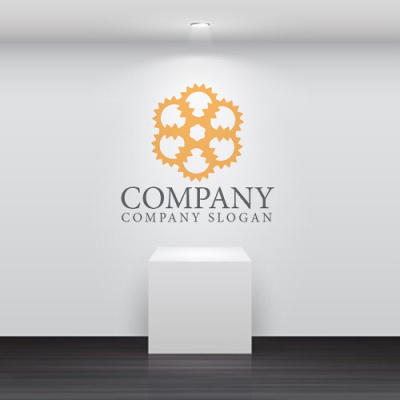 画像5: 歯車・太陽・花・ロゴ・マークデザイン1193 (5)