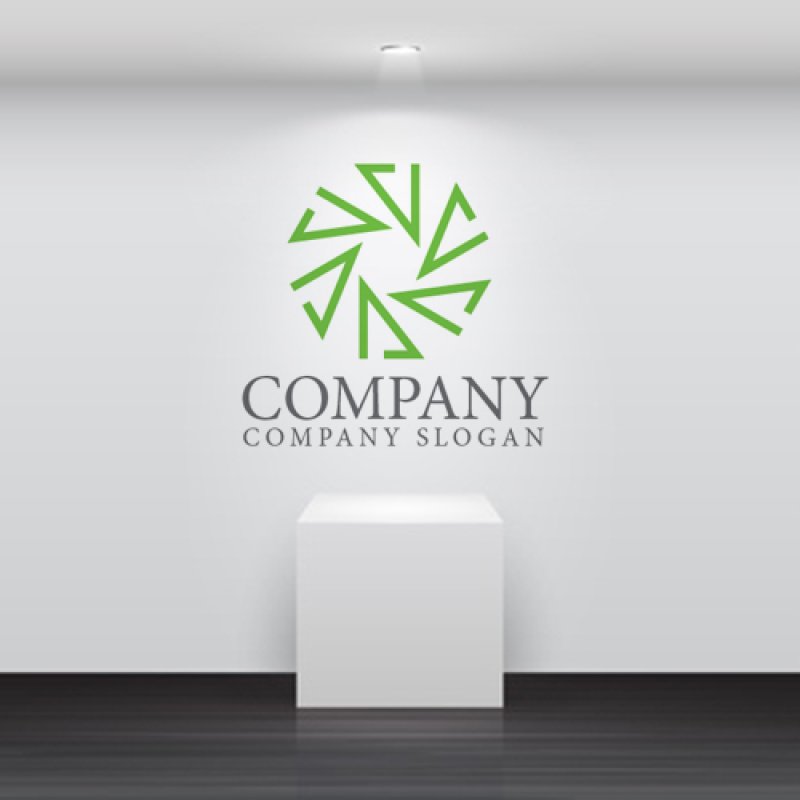 画像5: 葉・三角・花・ロゴ・マークデザイン1197 (5)